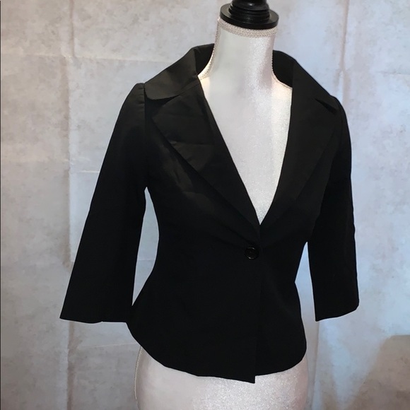 Chaiken Profile Blazer Black Size 0 Single Button - Picture 1 of 13